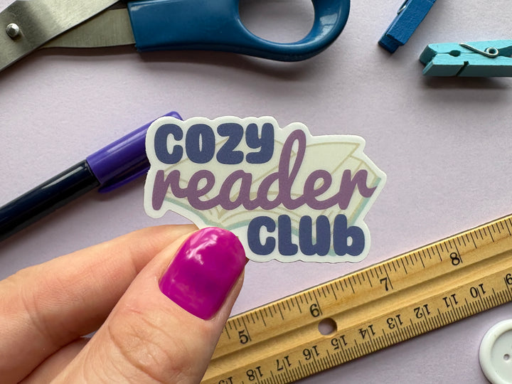 Cozy Reader Club Mini Sticker