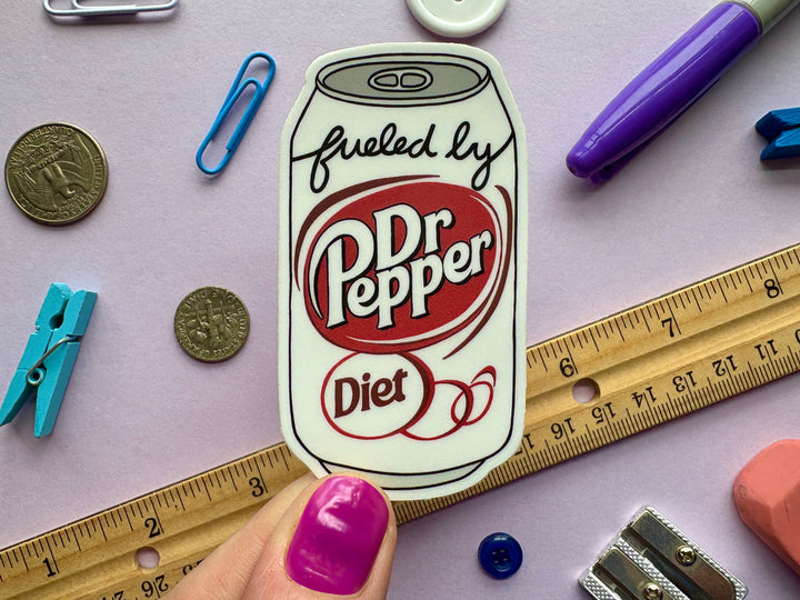 Fueled by Diet Dr. Pepper Sticker