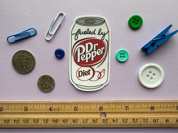 Fueled by Diet Dr. Pepper Sticker