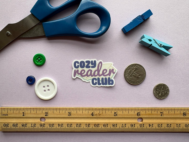 Cozy Reader Club Mini Sticker
