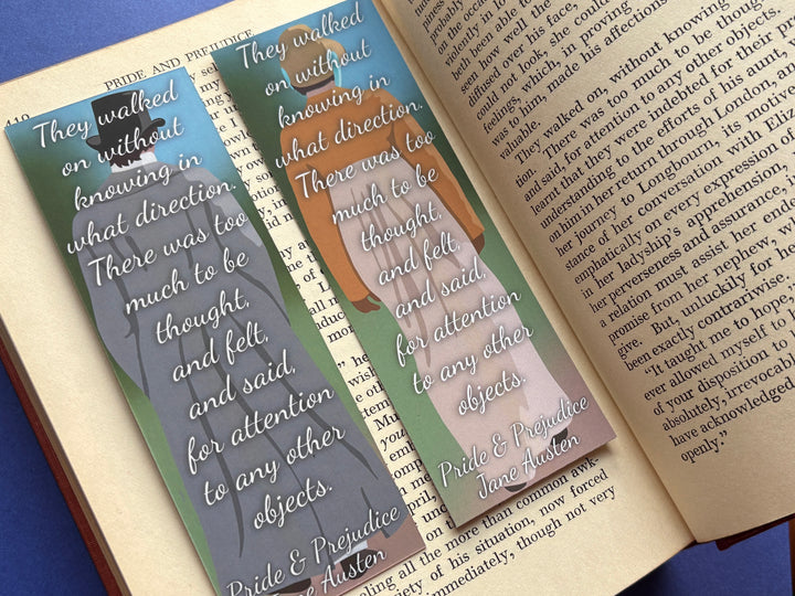 Lizzy and Darcy Pride and Prejudice Bookmark