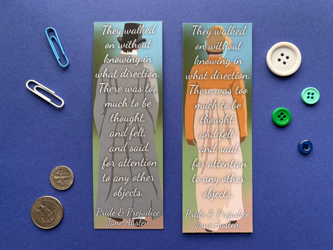 Lizzy and Darcy Pride and Prejudice Bookmark