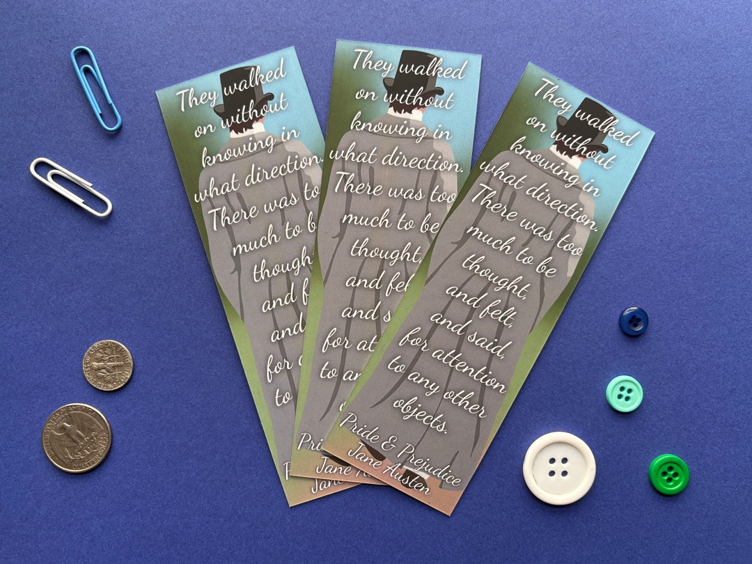 Lizzy and Darcy Pride and Prejudice Bookmark