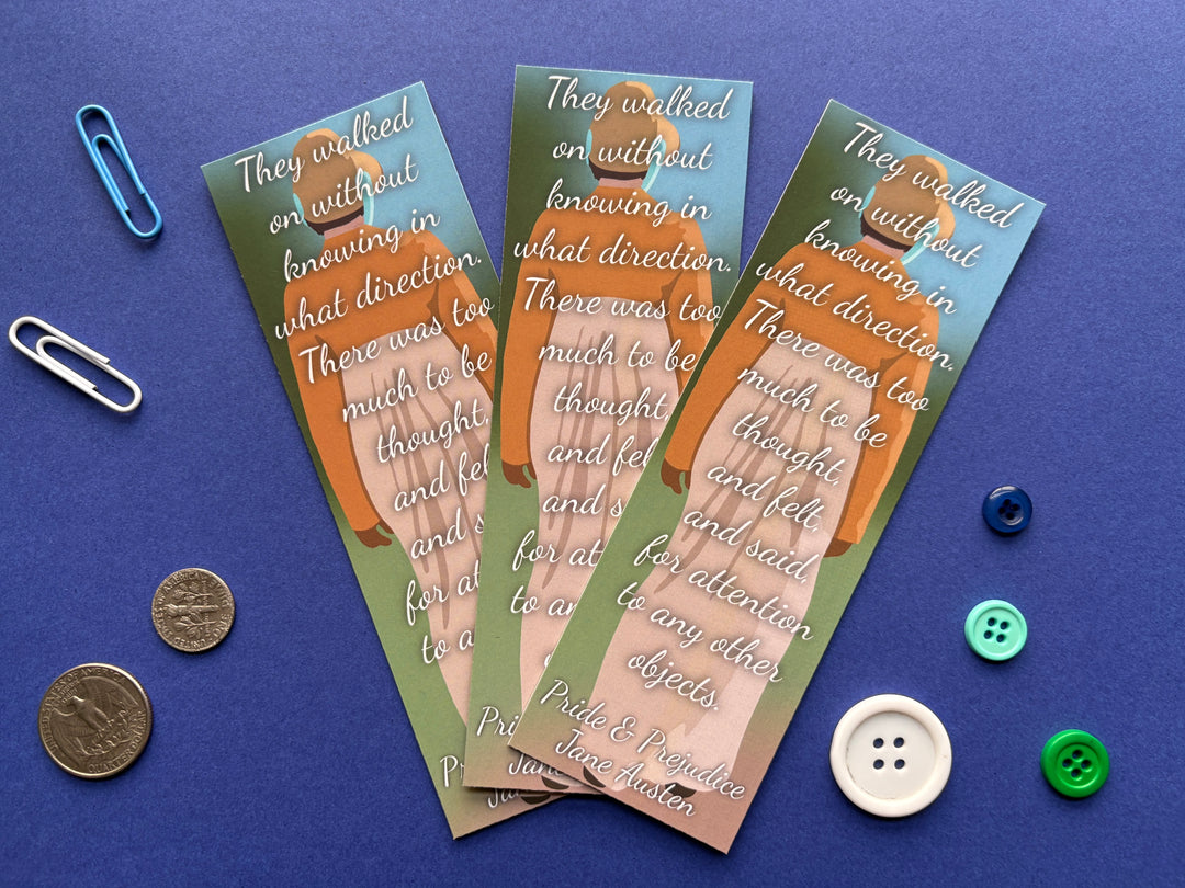 Lizzy and Darcy Pride and Prejudice Bookmark
