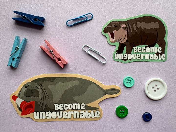 Be Ungovernable Stickers (Set of 2)