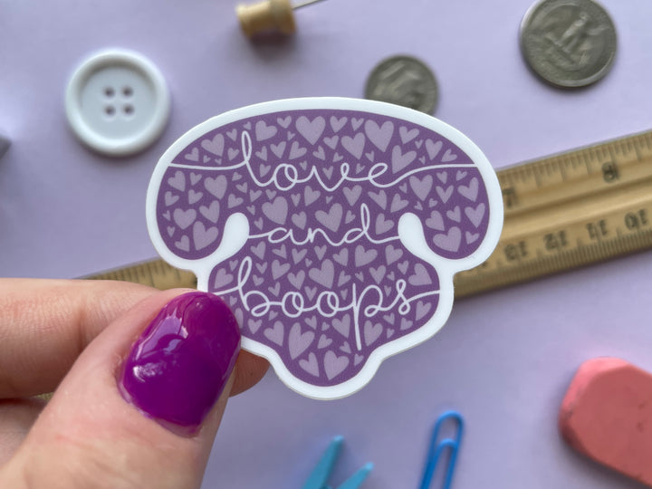 Love and Boops Sticker