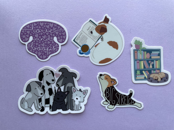 Dog Lover Stickers (Set of 5)