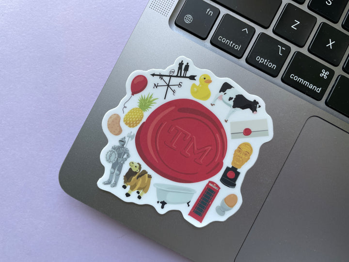 Taskmaster Colage Taskmaster Seal Collage Sticker – Crafty Manatee Makes