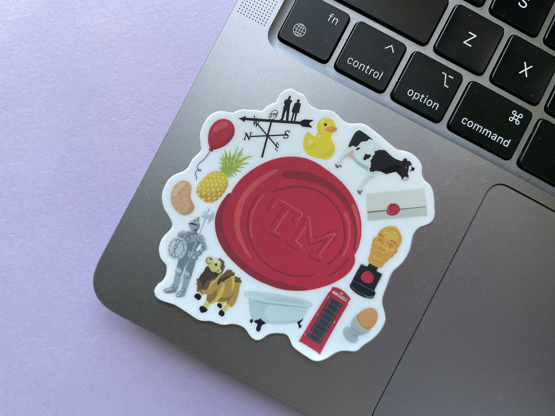 Taskmaster Seal Collage Sticker